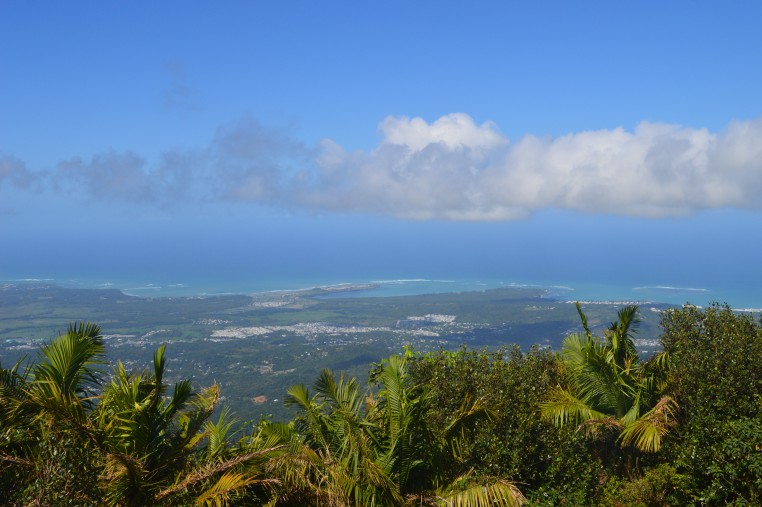 View towards Rio Grande from the peak of El Yunque