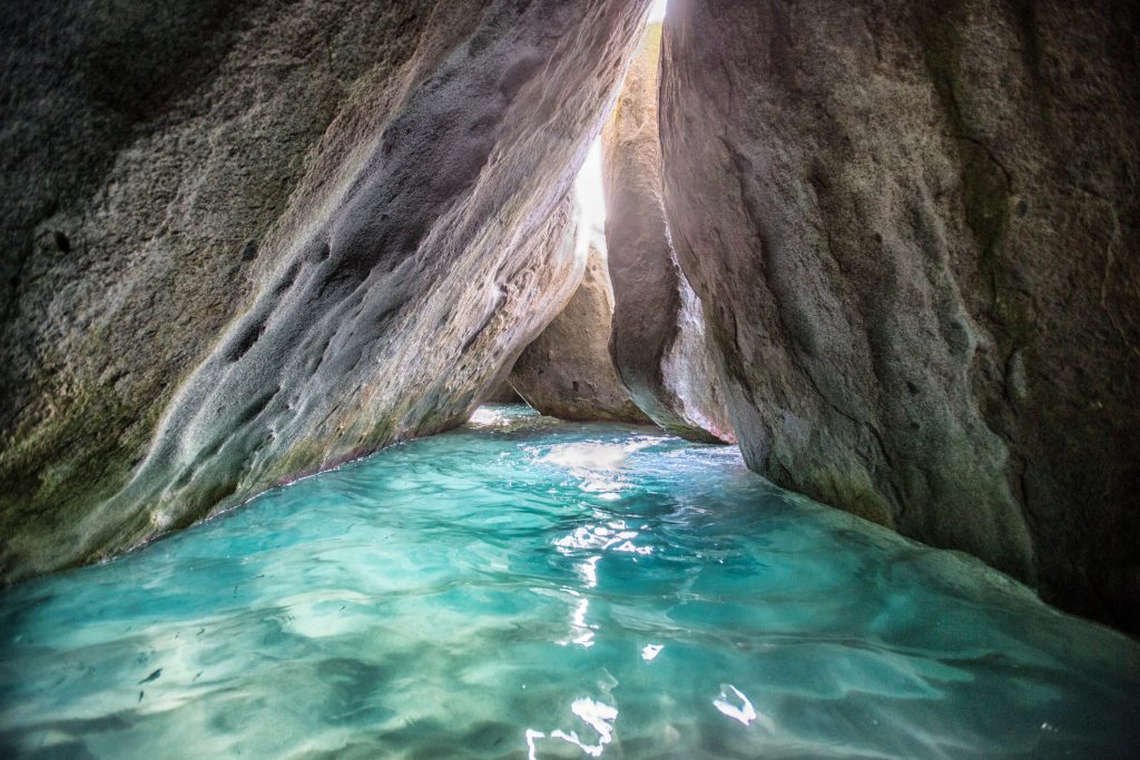 Devil's cave at the Baths in Virgin Gorda